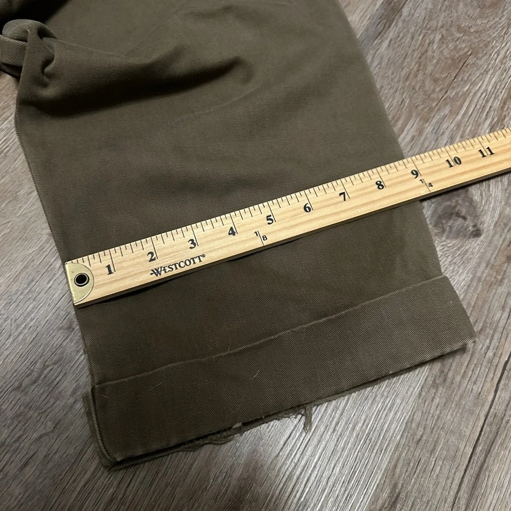 Polo Ralph Lauren Hammond Pant Mens 38x30 Brown Pleated Cuffed‎ Chino Chinos